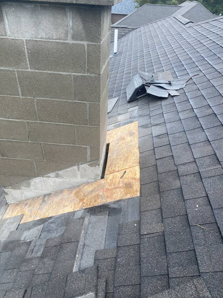 Block Chimney Re-Flash in West Michigan — photo 5 of 14
