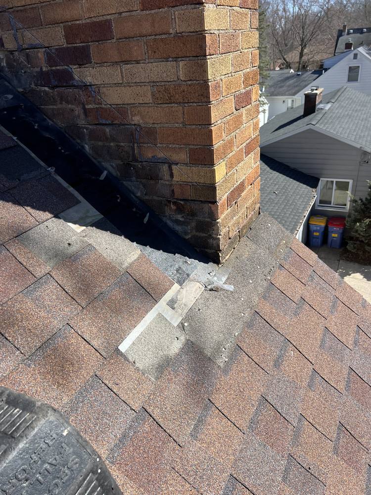 Brick Chimney Re-Flash in West Michigan — photo 5 of 9