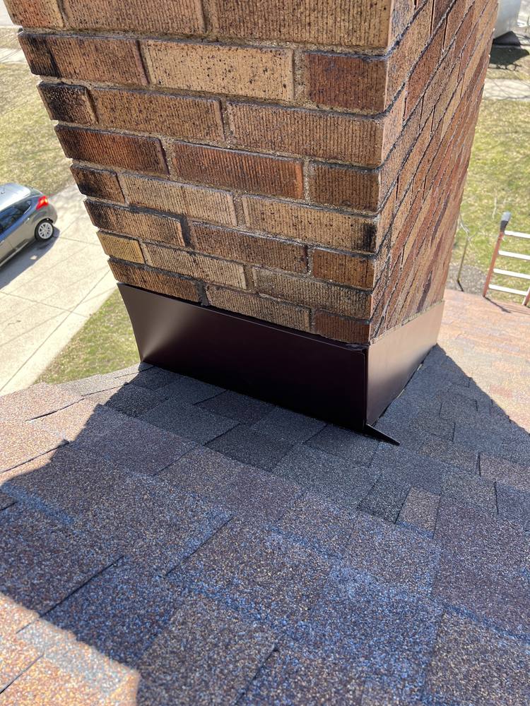 Brick Chimney Re-Flash in West Michigan — photo 8 of 9