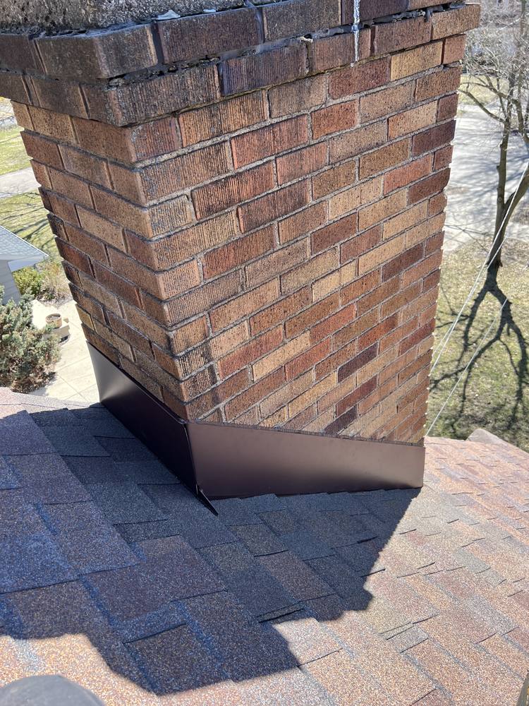 Brick Chimney Re-Flash in West Michigan — photo 9 of 9