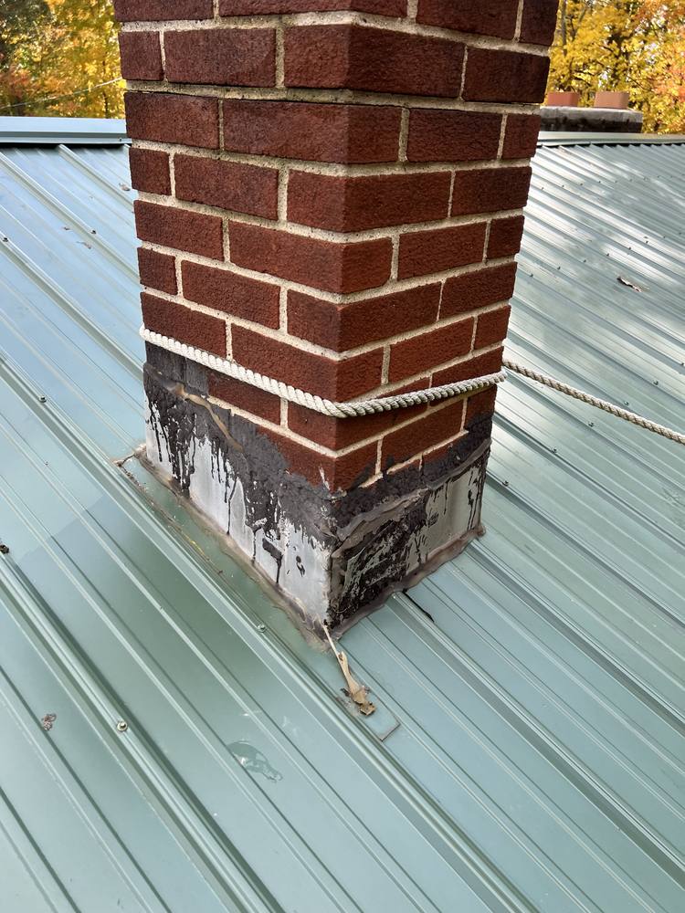 Chimney Repair on a Metal Roof in West Michigan — photo 5 of 18