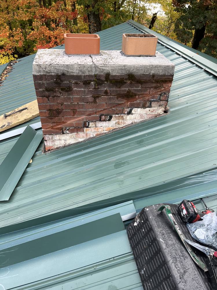 Chimney Repair on a Metal Roof in West Michigan — photo 7 of 18