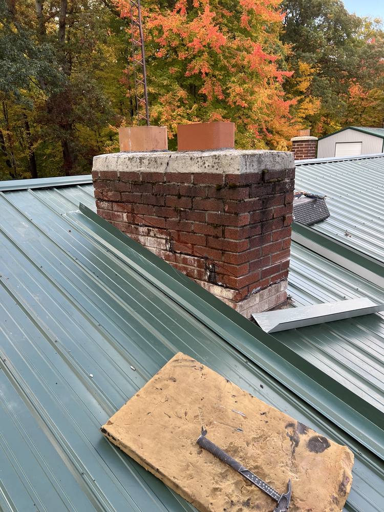 Chimney Repair on a Metal Roof in West Michigan — photo 9 of 18