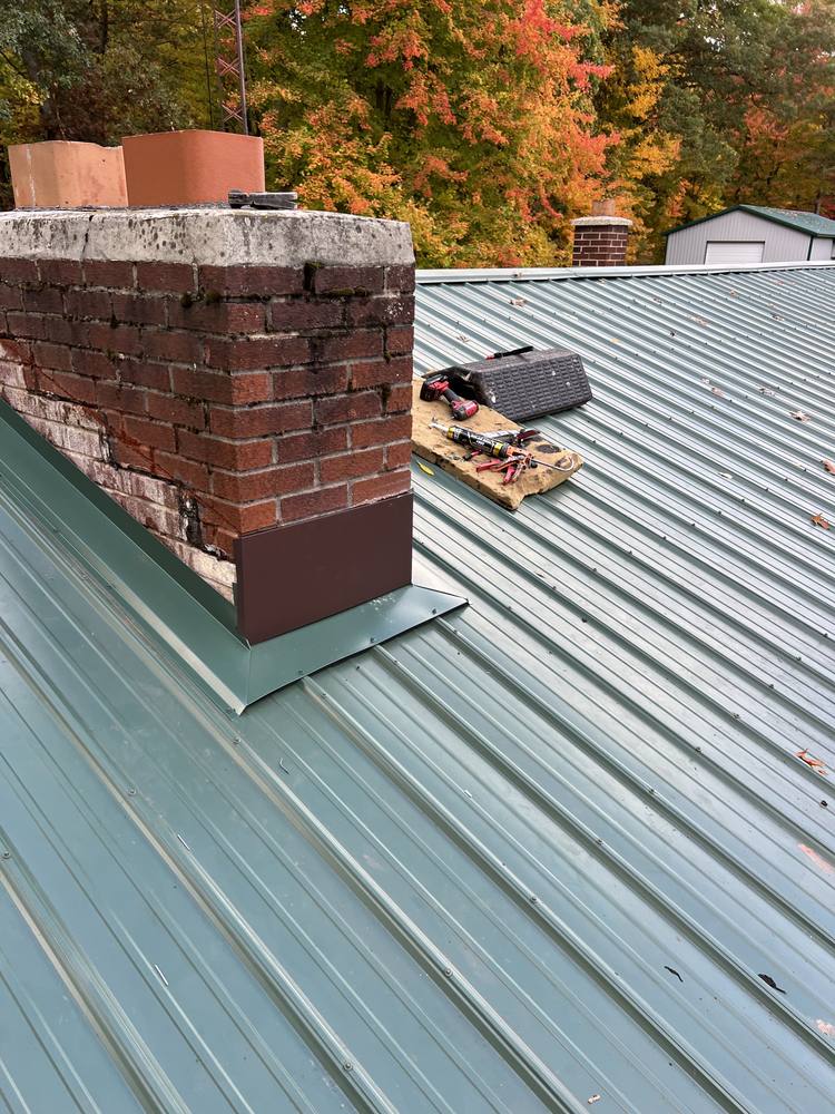 Chimney Repair on a Metal Roof in West Michigan — photo 11 of 18