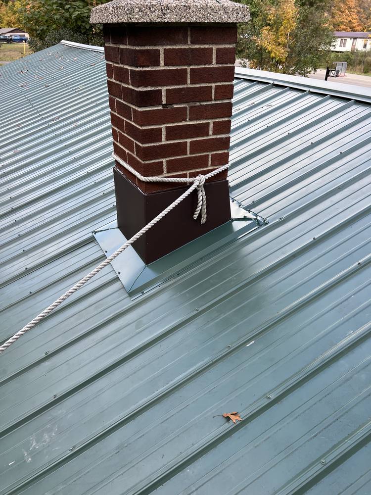 Chimney Repair on a Metal Roof in West Michigan — photo 12 of 18