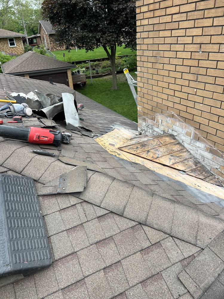 Chimney Step Flashing Repair in West Michigan — photo 6 of 12