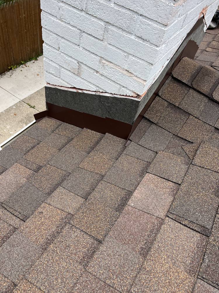 Painted Brick Chimney Re-Flash in West Michigan — photo 13 of 19