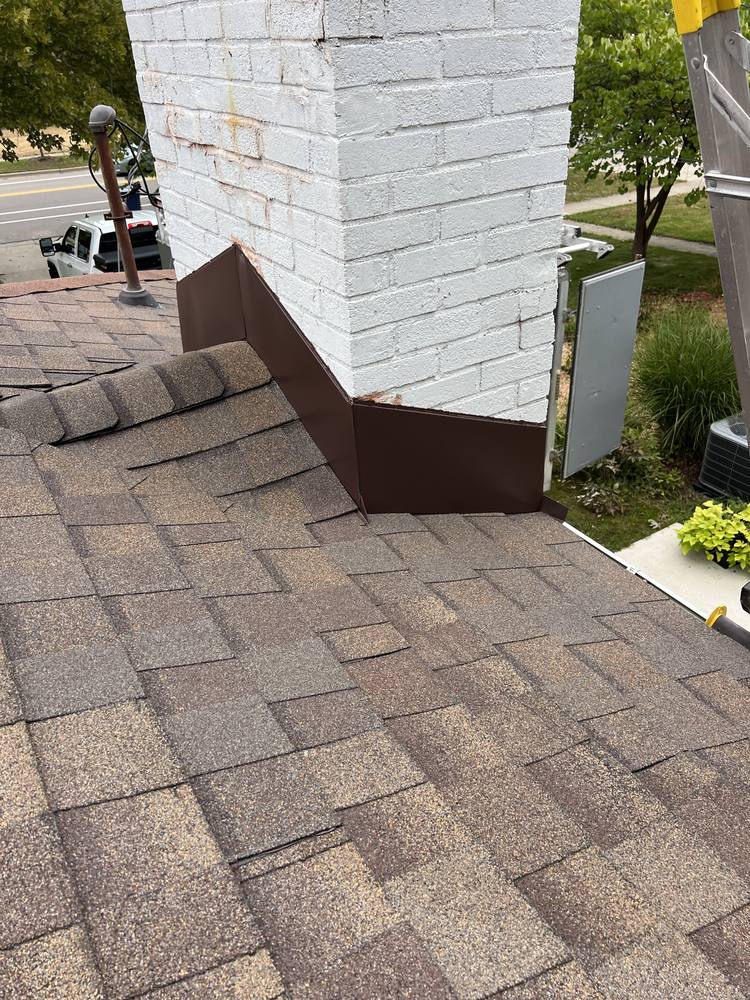 Painted Brick Chimney Re-Flash in West Michigan — photo 15 of 19