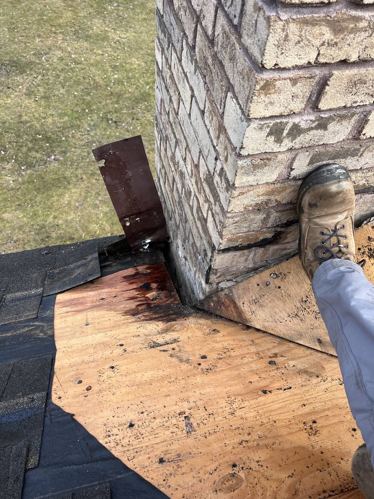 Stone Chimney Re-Flash in West Michigan — photo 8 of 22