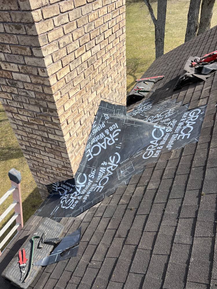 Stone Chimney Re-Flash in West Michigan — photo 15 of 22