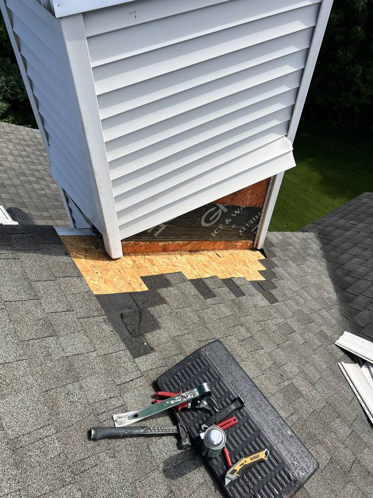 Vinyl-Sided Chimney Flashing in West Michigan — photo 6 of 16